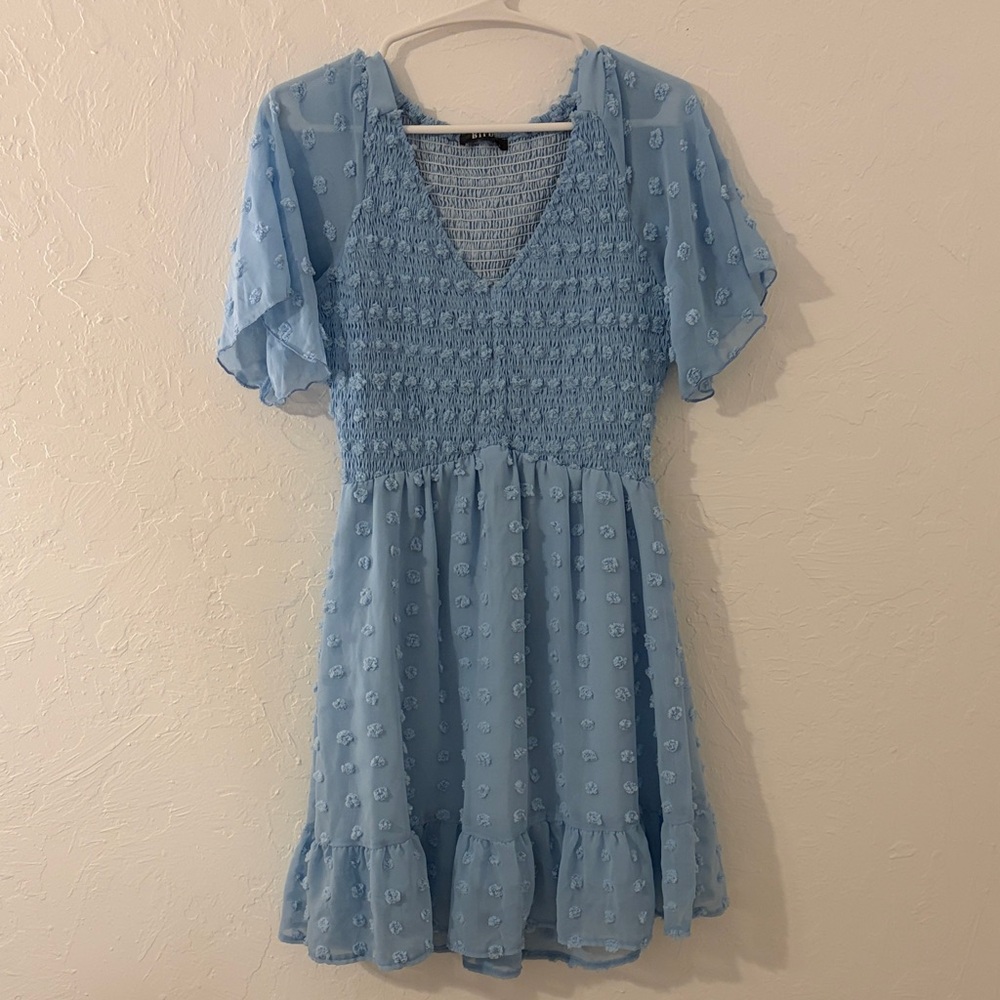 Elegant Blue Women's Dress